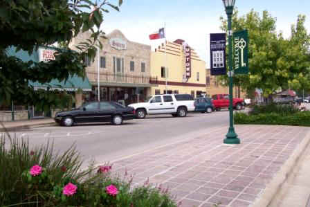 Historic Main Street in Marble Falls, Texas